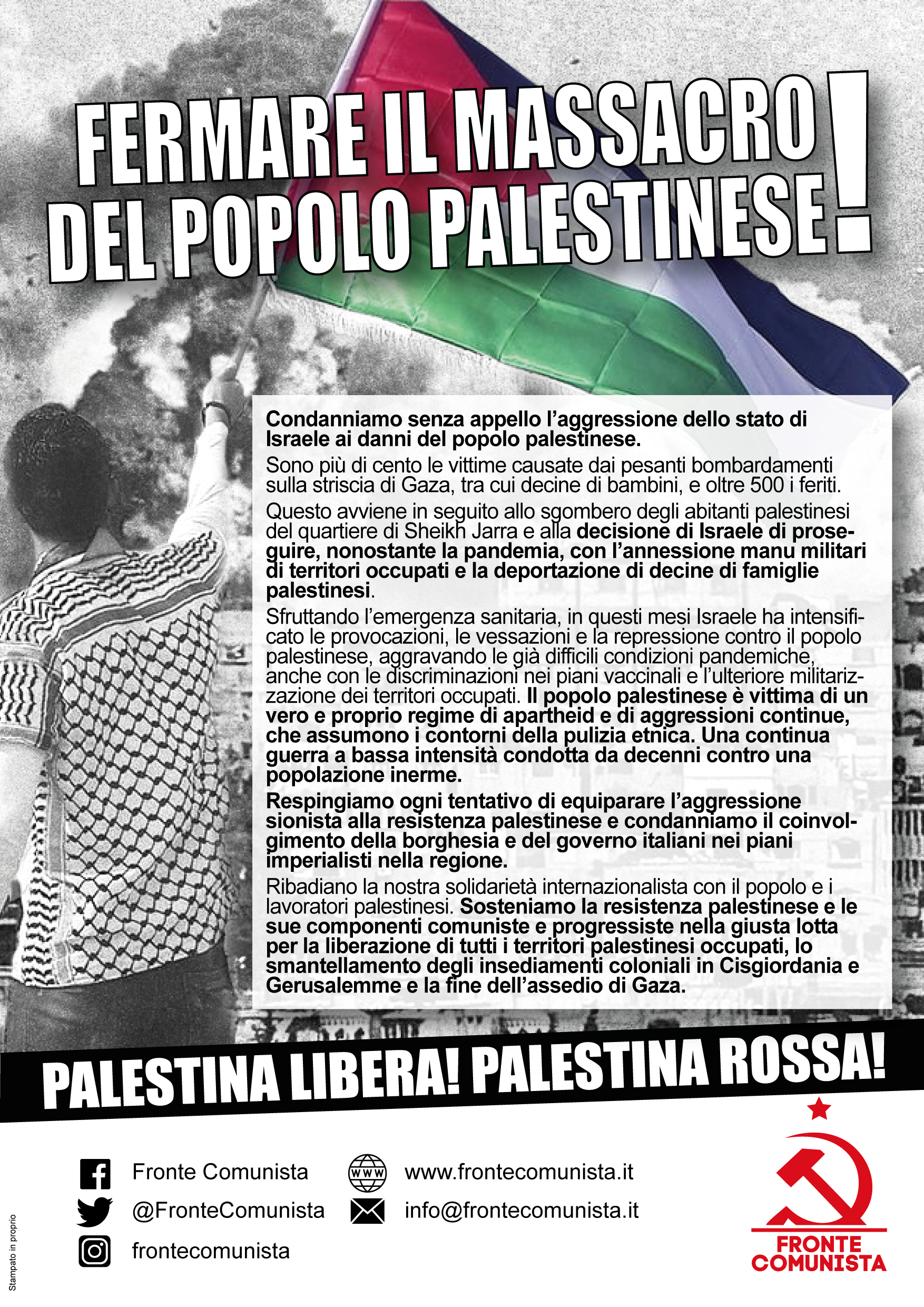 Volantino Palestina