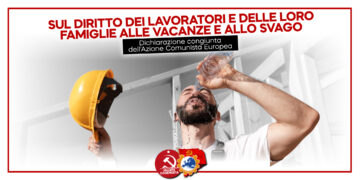 Dichiarazione dell’ACE sul diritto dei lavoratori e delle loro famiglie alle vacanze e allo svago