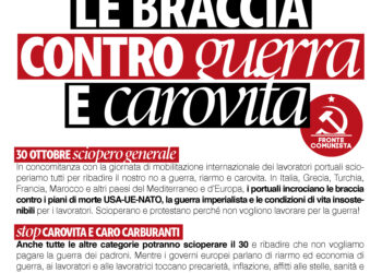Incrociamo le braccia contro guerra e carovita